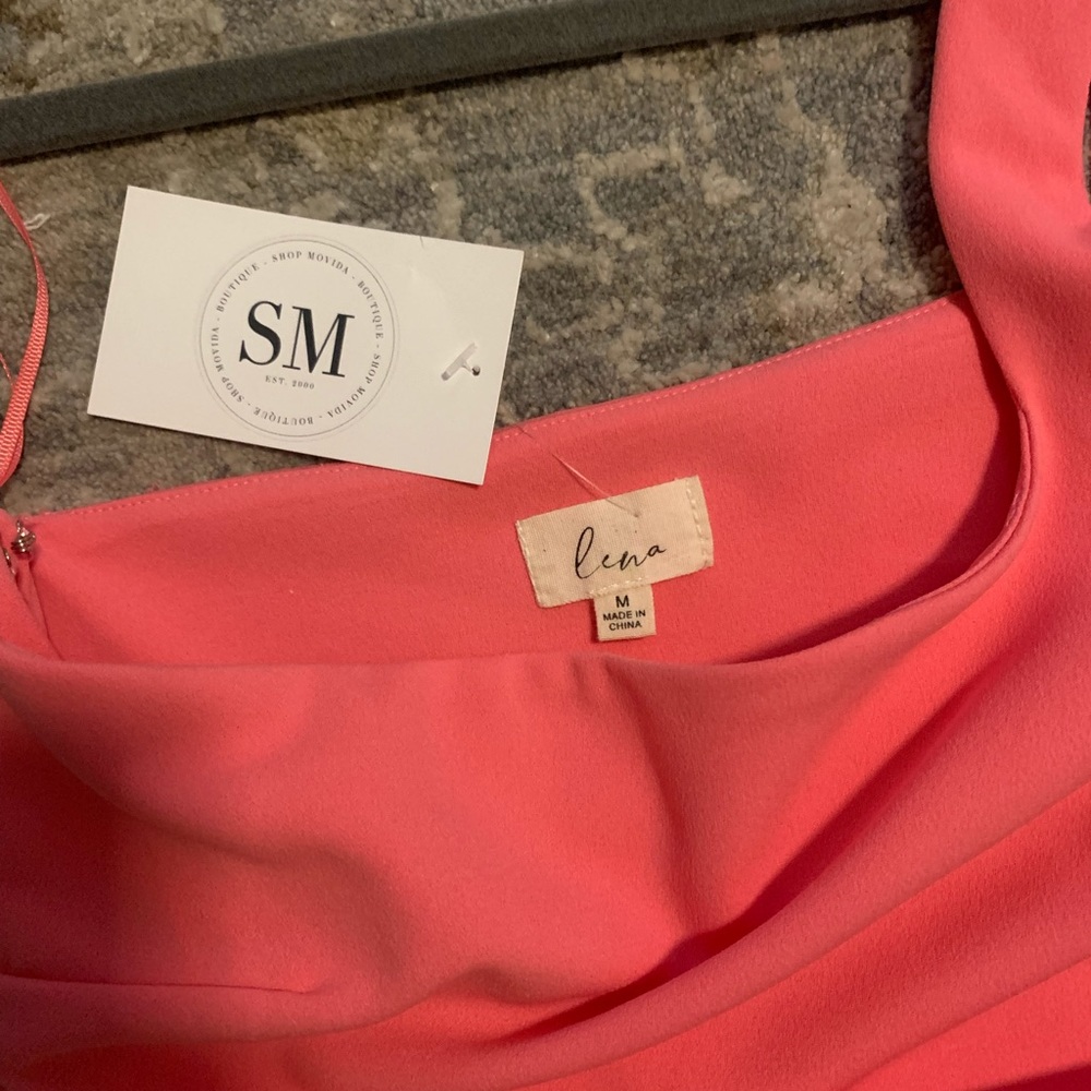 Pink One Shoulder Dress